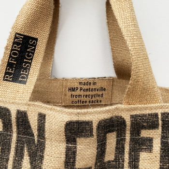 Bazaar Shopper XL label - Recycled Sackito Jute Bag