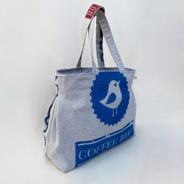 Sackito Denim Bag (Large) - right side view. Cotton 100%